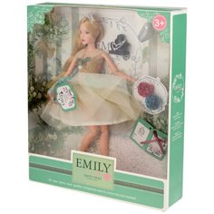 Набор оригинальной детской куклы Эмили "С ожерельем" с аксессуарами / Большая дизайнерская кукла в подарок для девочек от 3 лет / 28 см Emily