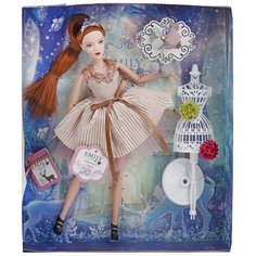 Набор оригинальной детской куклы Эмили "Дизайнер модной одежды" с аксессуарами / Большая дизайнерская кукла в подарок для девочек от 3 лет / 28 см Emily