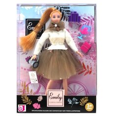 Набор оригинальной детской куклы Эмили "В воздушном наряде" с аксессуарами / Большая дизайнерская кукла в подарок для девочек от 3 лет / 28 см Emily