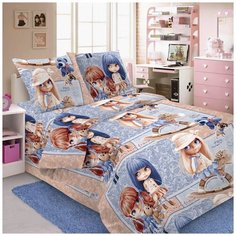 Детское постельное белье поплин лучшая подружка 1,5 спальное детские расцветки Iv Selena