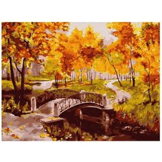 Molly Картина по номерам "Золотая осень" 30х40 см (KK0606)