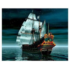 Molly Картина по номерам "Старинный бриг" 40х50 см (KH0140)