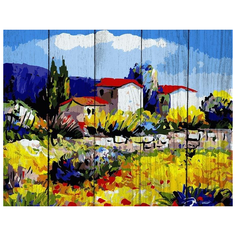 DALI Картина по номерам "Деревенька в Провансе" 40х50 см (WA003)