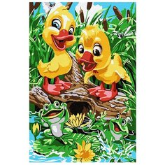 Molly Картина по номерам "Веселые утята" 20х30 см (KH0899)