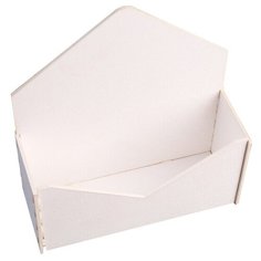 Кашпо Дарим красиво Конверт Радель Полнота 18x6x20 см белый