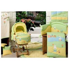 Одеяло BabyPiu Акварели из коллекции "4 времени года" для кроватки из ткани пике с вышивкой (49.155VERDE)