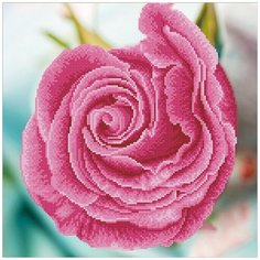 Кристальная мозаика (алмазная вышивка) "ФРЕЯ" ALV-47 "Розовый бутон" 42 х 42 см