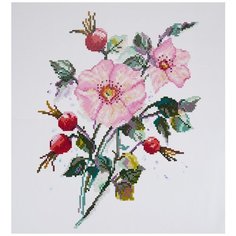 Кристальная мозаика (алмазная вышивка) "ФРЕЯ" ALVR-19 046 "Шиповник" 35 х 26 см