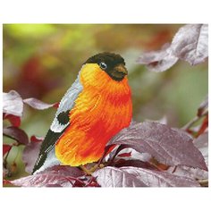 Кристальная мозаика (алмазная вышивка) "ФРЕЯ" ALV-24 "Снегирь" 40 х 50 см