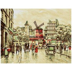 Кристальная мозаика (алмазная вышивка) "ФРЕЯ" ALVR-130 "Мулен Руж" 35 х 45 см