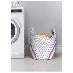Корзина для хранения вещей JoyArty "Плывущие зигзаги" 35x35 см, gaba-5509-S