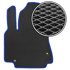Автомобильный коврик EVA Toyota Nadia (правый руль) 1998-2003 с консолью (темно-синий кант) ViceCar