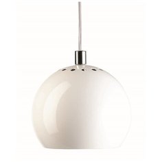 Лампа подвесная Ball, белая глянцевая Frandsen
