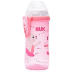 NUK Поильник-непроливайка Kiddy Cup розовая 12m+