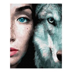 Картина по номерам Дикие. Волк, 40x50 см. ВанГогВоМне