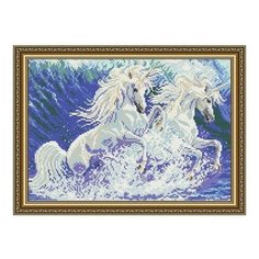 Алмазная мозаика Единороги, картина стразами АРТ СОЛО 28.5x41 см. Art Solo