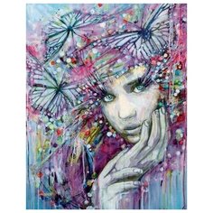 Алмазная мозаика Ожидание (На подрамнике), картина стразами Цветной 40x50 см.