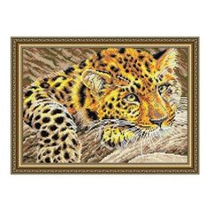 Алмазная мозаика Ягуар, картина стразами АРТ СОЛО 28.5x41 см. Art Solo