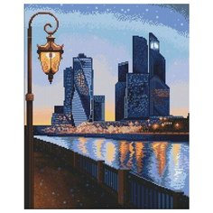 Алмазная мозаика Прогулки по Москве, картина стразами Алмазное хобби 40x50 см.