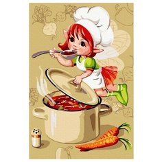 Картина по номерам Обед для эльфов, 20x30 см. Molly