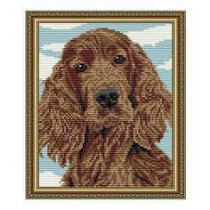 Алмазная мозаика Ирландский сеттер, картина стразами АРТ СОЛО 20x24.6 см. Art Solo