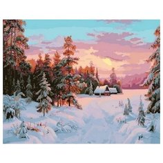 Картина по номерам Морозный вечер, 40x50 см. PaintBoy