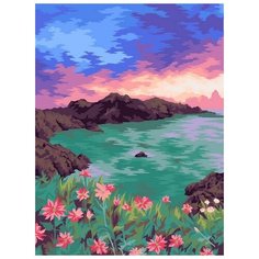 Картина по номерам Бирюзовое озеро, 30x40 см. Фрея