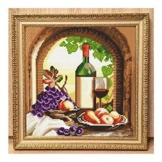 Алмазная мозаика Итальянская сиеста, картина стразами Алмазное хобби 30x30 см.