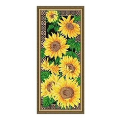 Алмазная мозаика Подсолнухи, картина стразами АРТ СОЛО 24.5x60.5 см. Art Solo