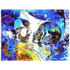 Картина по номерам Любовь между мирами, 40x50 см. Фрея