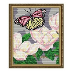 Алмазная мозаика Магнолии. Триптих. Часть 2, картина стразами АРТ СОЛО 20x24.6 см. Art Solo