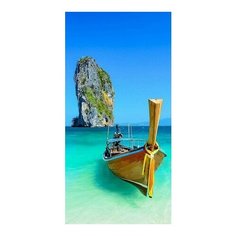 Алмазная мозаика Тропический рай, картина стразами Алмазное хобби 30x60 см.