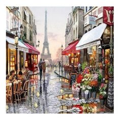 Картина по номерам Прогулки по Парижу, 30x30 см. Molly