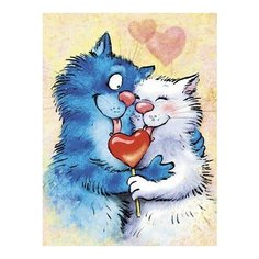 Картина по номерам Влюбленные, 30x40 см. Цветной