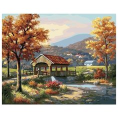 Картина по номерам Мост через речку, 40x50 см. PaintBoy