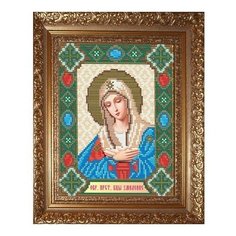 Алмазная мозаика Образ Пресвятой Богородицы Умиление, картина стразами АРТ СОЛО 20x24.6 см. Art Solo