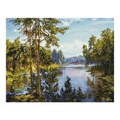 Алмазная мозаика Родные просторы, картина стразами PaintBoy 40x50 см.