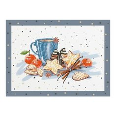 Алмазная мозаика Уютное чаепитие, картина стразами Фрея 19.5x14 см.