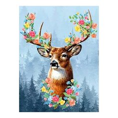 Алмазная мозаика Дух леса , картина стразами Алмазное хобби 30x40 см.