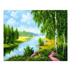 Картина по номерам Речная гладь, 40x50 см. PaintBoy