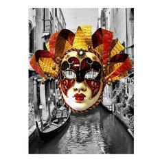 Алмазная мозаика Венецианский карнавал, картина стразами Алмазное хобби 30x40 см.
