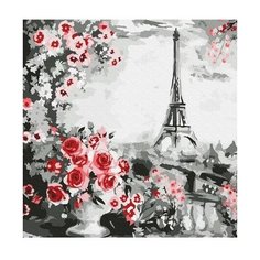 Картина по номерам Париж, 30x30 см. Molly