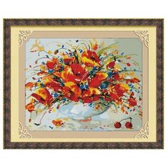 Алмазная мозаика Весенние маки, картина стразами Color KIT 40x50 см.