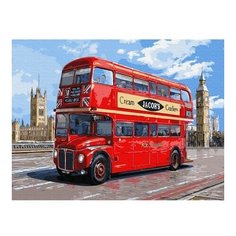Картина по номерам Автобус Лондона, 30x40 см. Molly