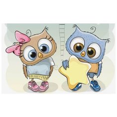 Алмазная мозаика Звездочка в подарок (На подрамнике), картина стразами Цветной 20x30 см.