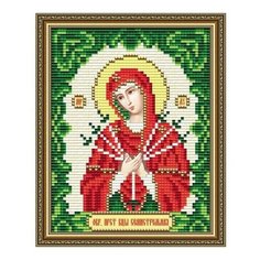 Алмазная мозаика Богородица Семистрельная, картина стразами АРТ СОЛО 11.5x15 см. Art Solo
