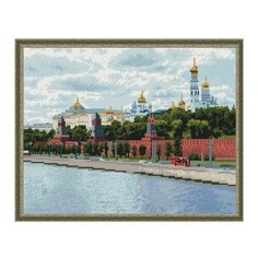 Алмазная мозаика Москва. Кремль, картина стразами Molly 40x50 см.