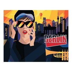 Картина по номерам Берлин. Ночная жизнь, 40x50 см. Фрея