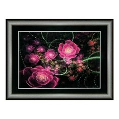 Алмазная мозаика Розовое сияние, картина стразами Чарiвна Мить 42x30.3 см.