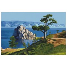 Алмазная мозаика Величие Байкала, картина стразами Фрея 40x60 см.